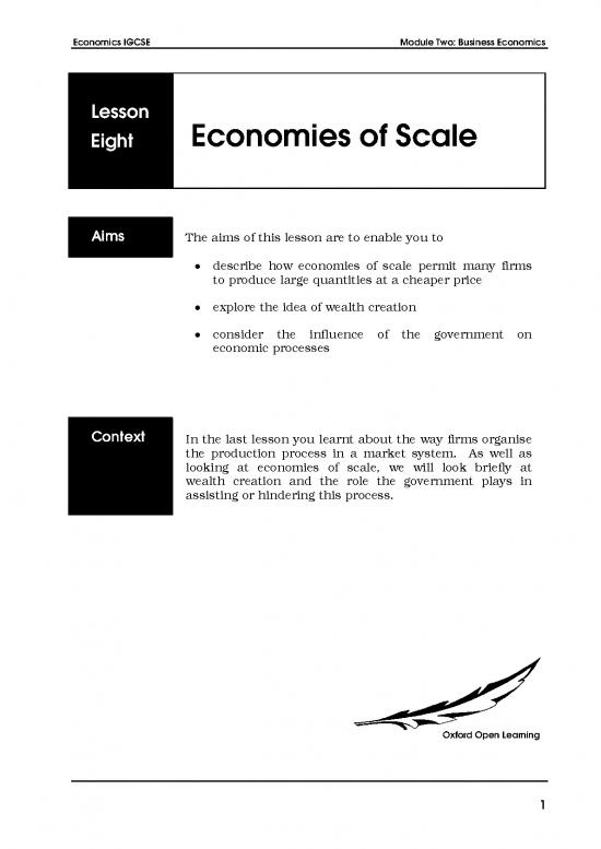picture_Theory Of Production Pdf 127197 | International Gcse Economics Sample Lesson 22072014 1