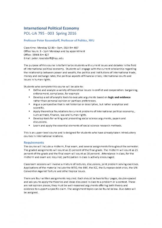 picture International Political Economy Pdf 127399 | International Political Economy S16