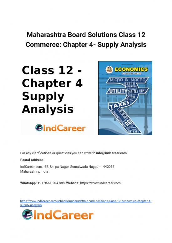 picture_Economics 12th Commerce Pdf 127071 | Maharashtra Board Solutions Class 12 Commerce  Chapter 4 Supply Analysis 1