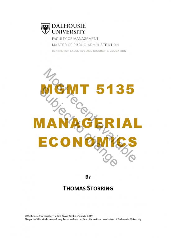 picture Managerial Economics Notes 126353 | Mgmt5135 Meco Syllabus 202120