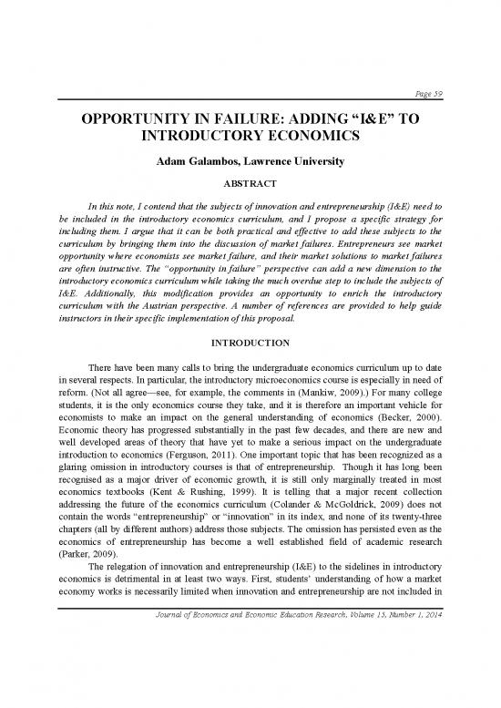 picture Economics Pdf 125671 | Opportunity In Failure Adding Ie To Introductory Economics