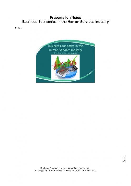 picture Economics Pdf 126175 | Presentation Notes For Business Economics In The Human Services Industry
