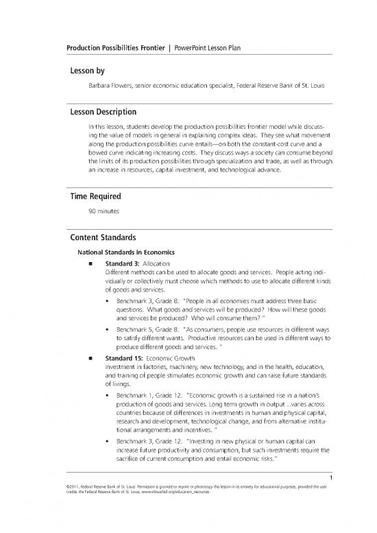 picture_Economics Pdf 126154 | Production Possibilities Frontier Powerpoint Lesson