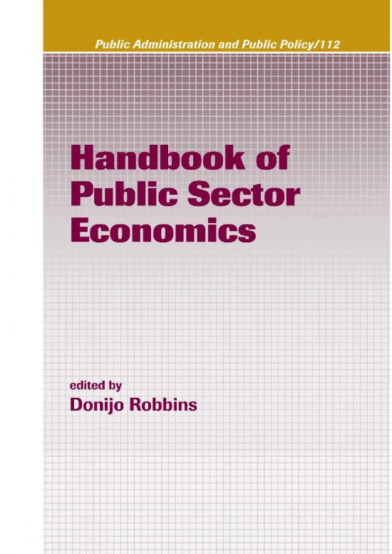 picture_Public Economics Pdf 127336 | Public Policy (public Administration And Public Policy 112) Handbook Of Public Sector Economics,