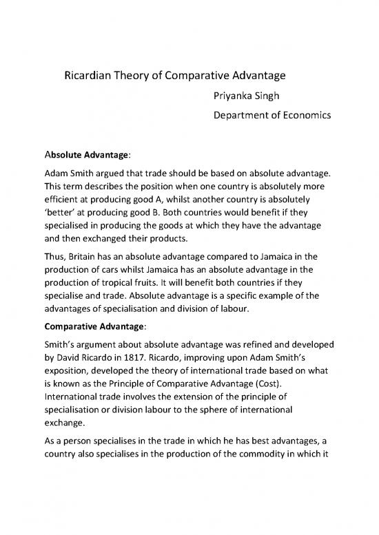 picture_Production Economics Pdf 127245 | Ricardian Theory Of Comparative Advantage
