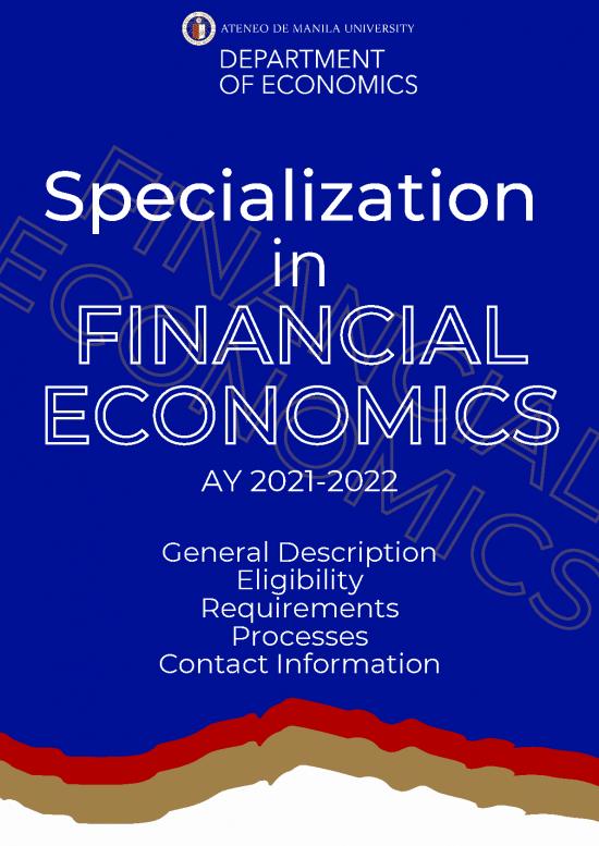 picture Financial Economics Pdf 126856 | Specialization In Financial Economics