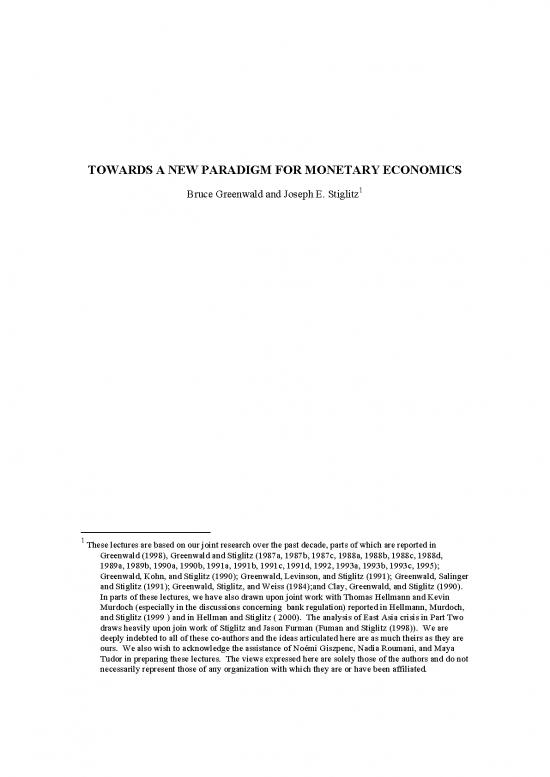 picture_Monetary Economics Pdf 127018 | Stiglitz Greenwald Towards A New Paradigm In Monetary Economics