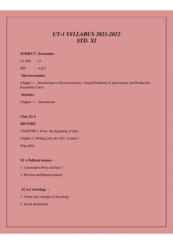 picture Economics Pdf 126089 | Syllabus For Unit Test 1(2021 2022) St 11