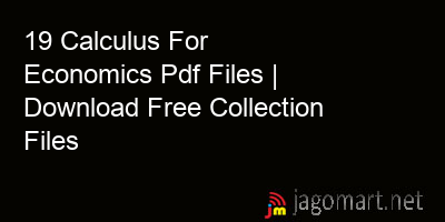 picture 19 Calculus For Economics Pdf Files | Download Free Collection Files