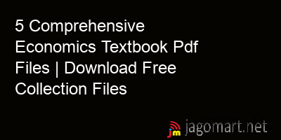 picture 5 Comprehensive Economics Textbook Pdf Files | Download Free Collection Files