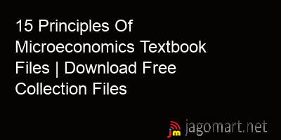 picture 15 Principles Of Microeconomics Textbook Files | Download Free Collection Files