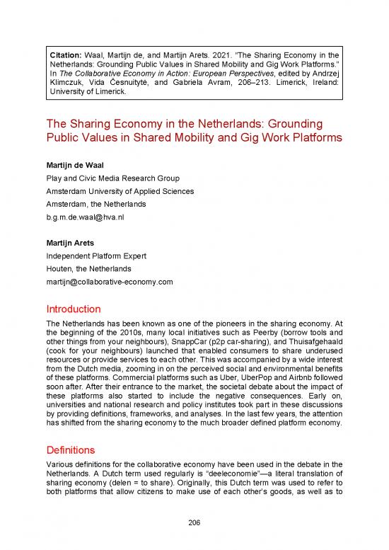 picture_Sharing Economy Pdf 129867 | Chapter 16 The Sharing Economy In The Netherlands
