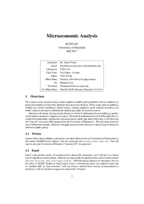 picture Microeconomic Analysis Pdf 129621 | Econ 641 Syllabus 1708 Finkle