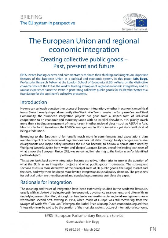 picture Economic Integration Pdf 128715 | Eprs Bri(2021)689369 En