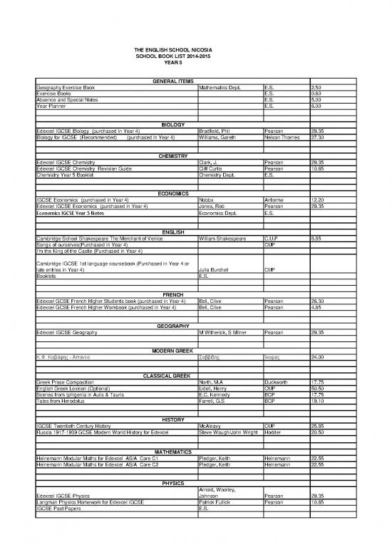 picture_The Economics Book Pdf 128707 | Es Book Lists Y5 2014 15 With Prices