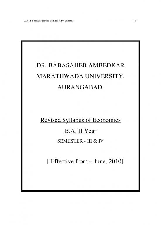 picture1_Ii Year Economics Seiii & Iv Syllabus