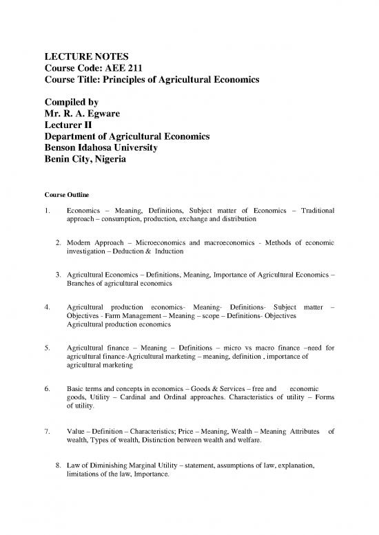 picture_Welfare Economics Notes 129704 | Lecture Notes For Egware R A