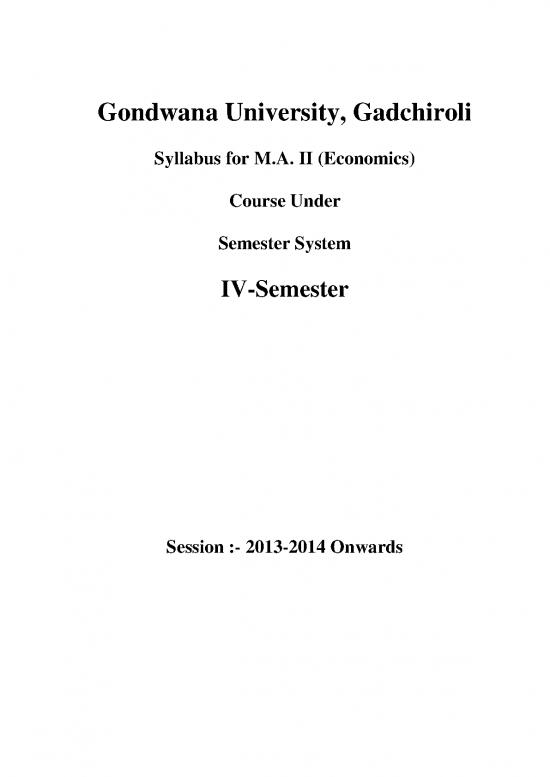 picture Economic Growth And Development Pdf 128514 | M A  Part Ii Economics Siv Date 22 03 2013