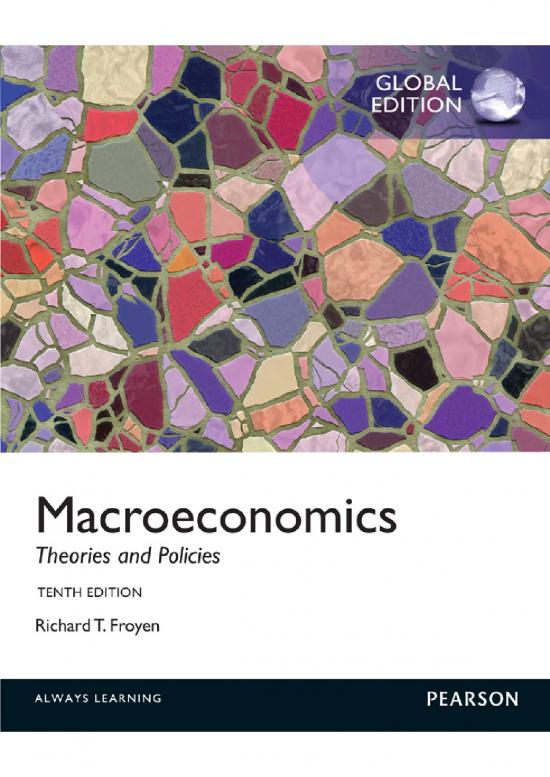 picture Froyen Macroeconomics Pdf 128577 | Macroeconomics Theories And Policies