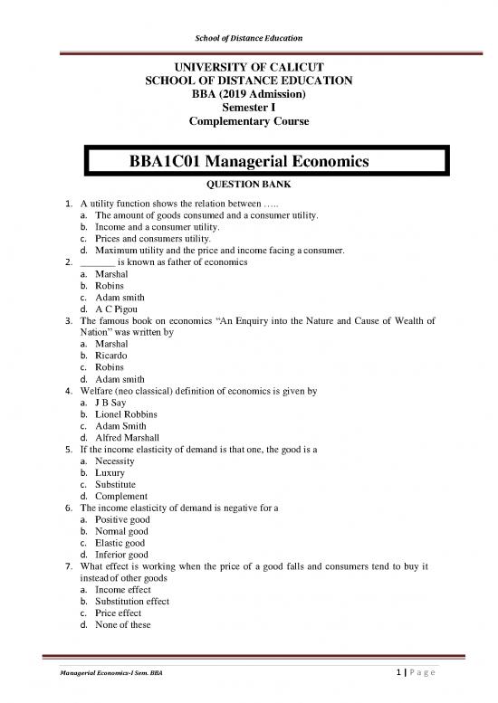 picture The Economics Book Pdf 128460 | Managerial Economics Bba Mcq