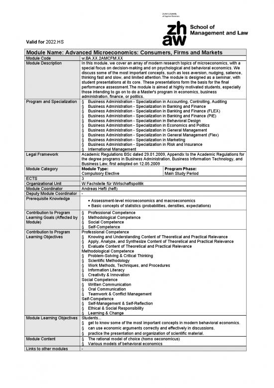 picture Behavioral Economics Pdf 128329 | Moduledescription Bx2amcfxx