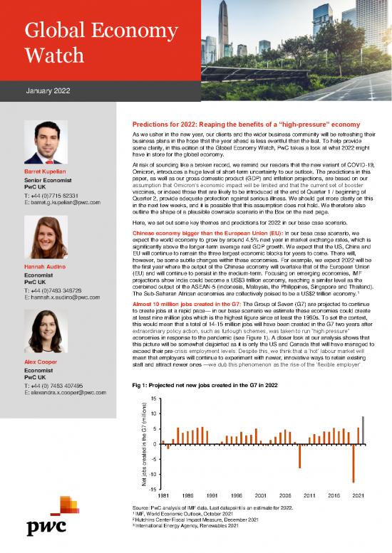 picture1_Gdp Pdf 127913 | Pwc Global Economy Watch January 2022
