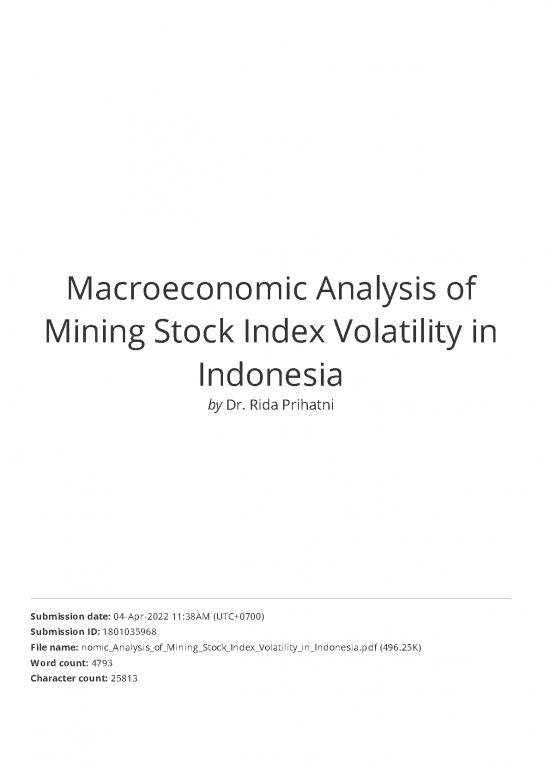 picture1_Macroeconomic Analysis Pdf 128472 | Similarity Macroeconomic Analysis Of Mining Stock Index Volatility In Indonesia