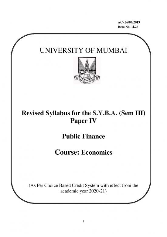 picture_Economic Policy Pdf 128486 | Syba Sem Iii Paper Iv Public Finance