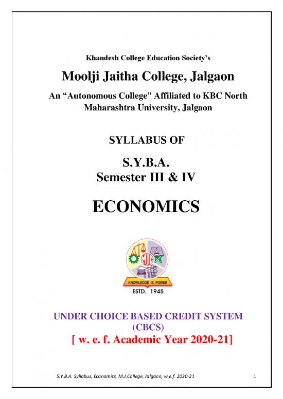 picture_Core Economics Pdf 129649 | Syllabus Economics Syba