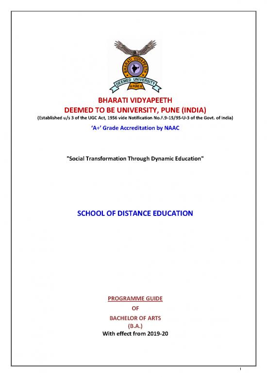 picture1_Syllabus Of Bachelor Of Arts Ba 2018 19 Course 030621