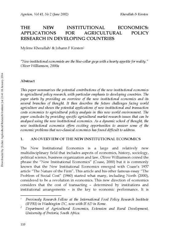 picture_Economic Analysis Pdf 129502 | The New Institutional Economics Applications For Agril Policy Research In Developing Countries