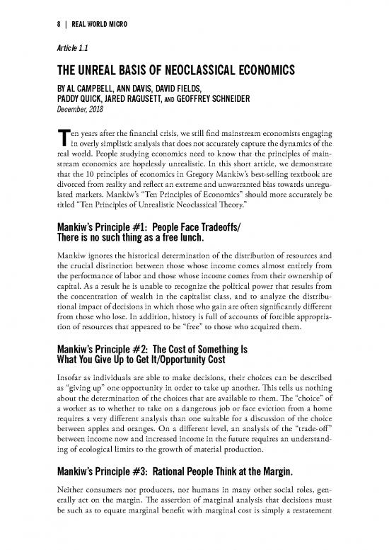 picture Ten Principles Of Economics Pdf 128179 | The Unreal Basis Of Neoclassical Economics