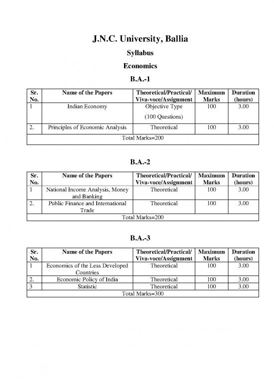 picture Economic Analysis Pdf 128268 | Ug Economics Syllaus