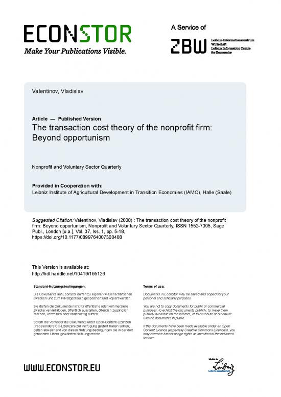 picture1_Agricultural Pdf 128695 | Valentinov 2008 Transaction Cost Theory