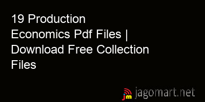 picture 19 Production Economics Pdf Files | Download Free Collection Files