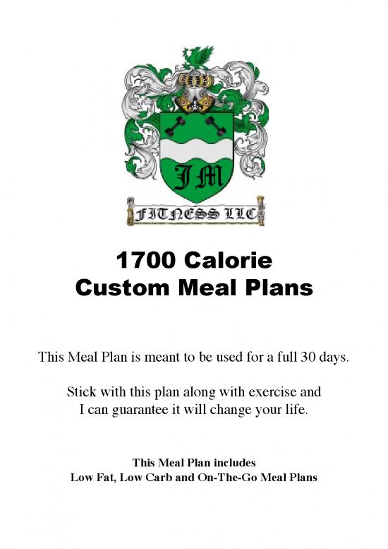 picture Low Calorie Meal Plan Pdf 132006 | 1700 Mealplan