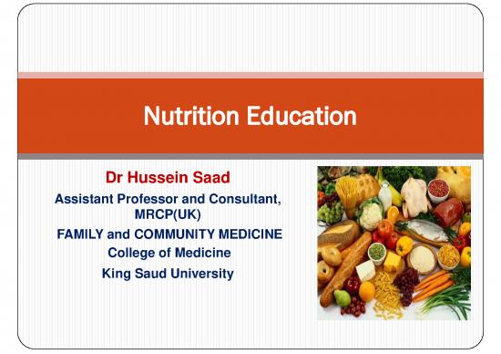 picture Community Nutrition Pdf 132668 | 1 Nutrition Education