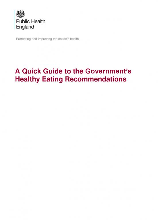 picture Nutrition Pdf 131591 | A Quick Guide To Govt Healthy Eating Update