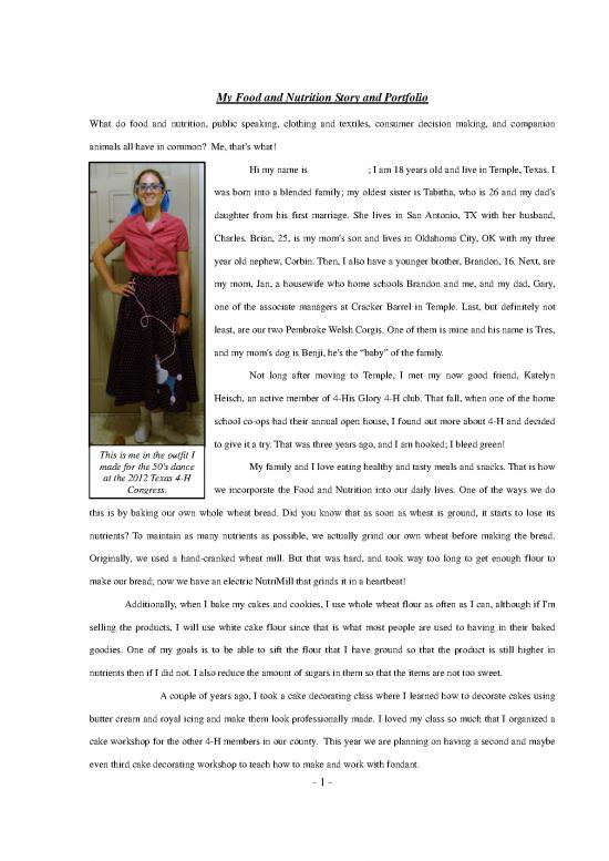 picture Cracker Barrel Nutrition Pdf 132425 | Brittany Stone Recordbook 2012 Story State