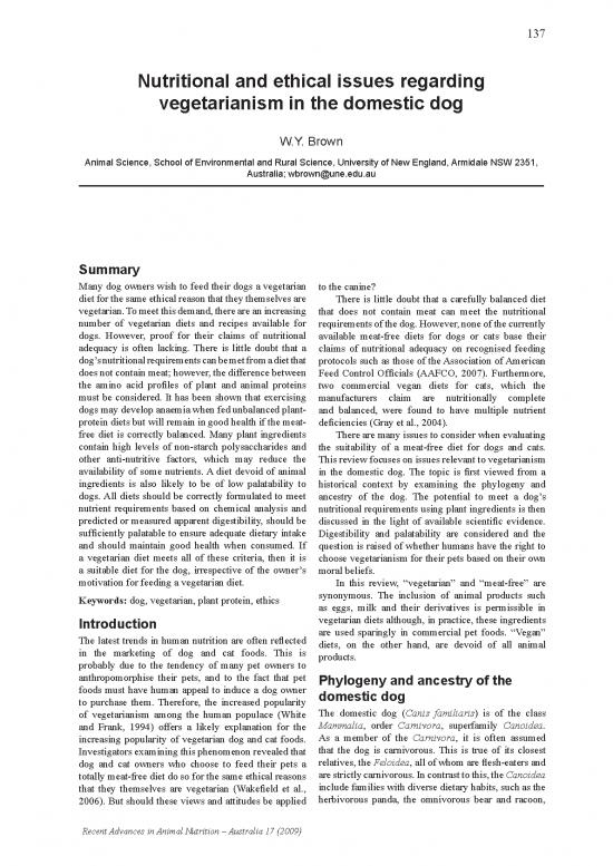 picture Balanced Diet Pdf 131249 | Brown Raan 2009 Vegetarian Dog
