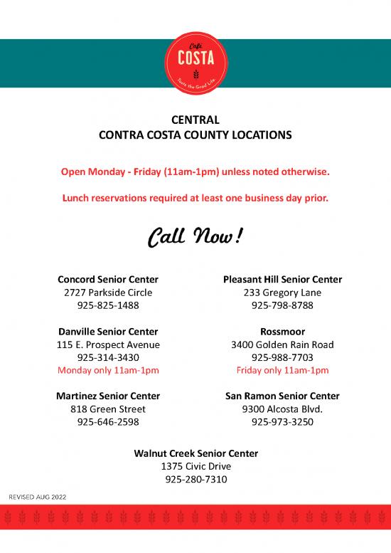 picture_Cafe Costa Locations