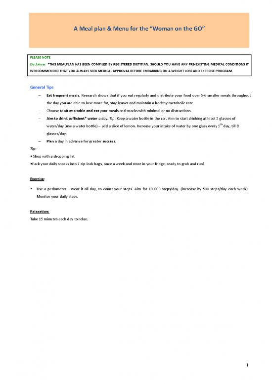picture_Dietitian Weight Loss Meal Plan Pdf 131283 | Cansa Weight Loss Menu Ladies