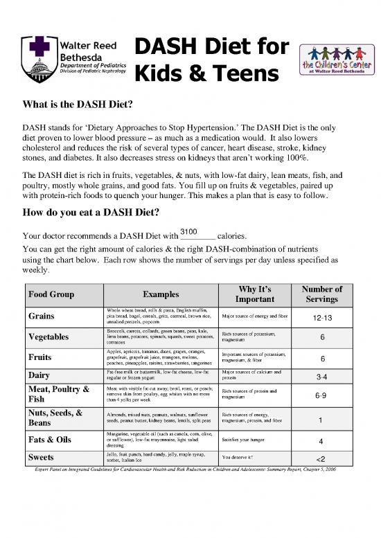 picture Calories Chart Pdf 131091 | Dash Diets For Kids W Cal   Copy