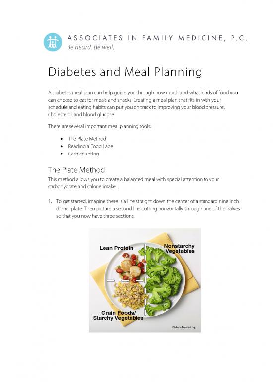 picture Diabetes Food Guide Pdf 131574 | Diabetes And Meal Planning