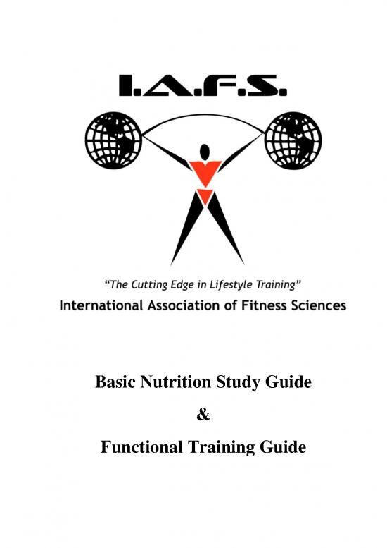 picture Nutrition Pdf 131526 | Functional Training Guide Iafs