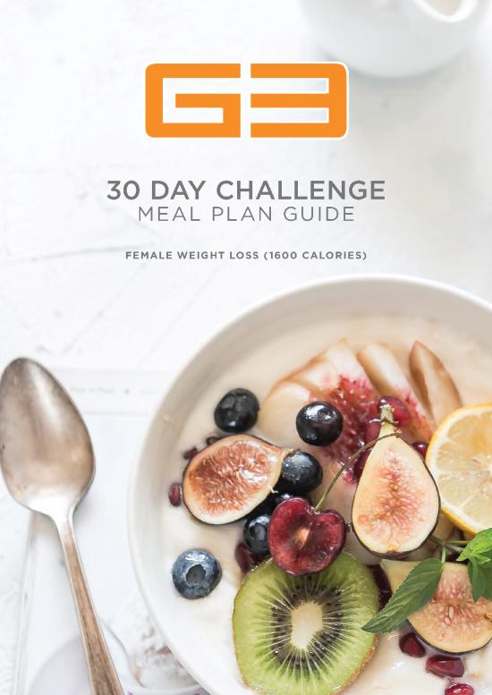 picture Diet Plan For Weight Loss Pdf 131921 | G3 Meal Plans Female Weight Loss 1600