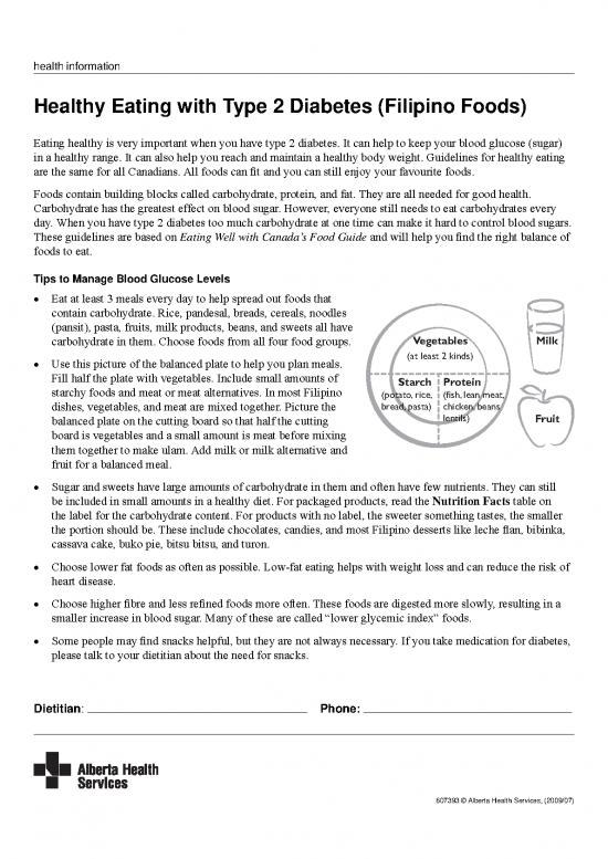 picture Diabetes Food Guide Pdf 131704 | Healthy Eating With Type 2 Diabetes Filipino Foods In English