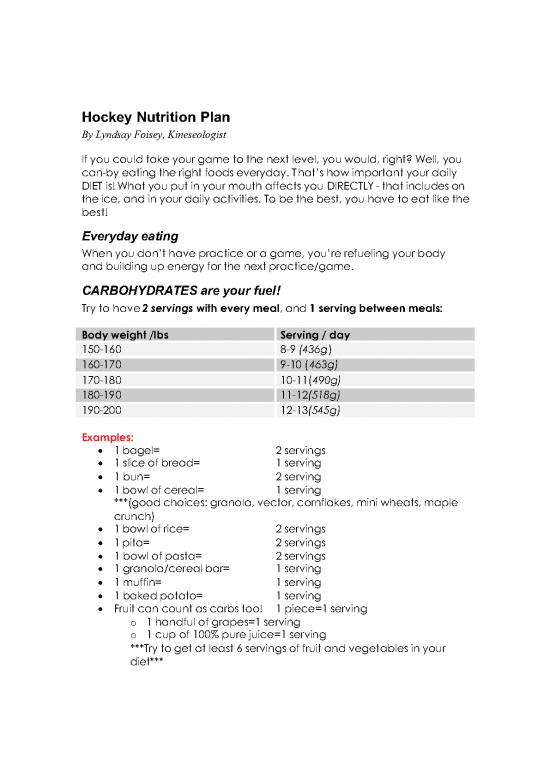 picture Nutrition Pdf 131093 | Hockey Nutrition Plan