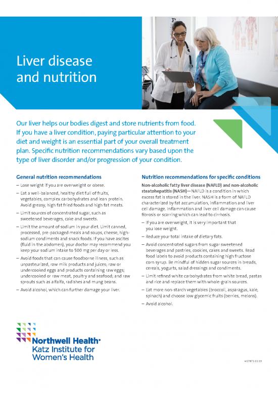 picture Nutrition Pdf 131386 | Kiwh Liver Disease And Nutrition Flyer