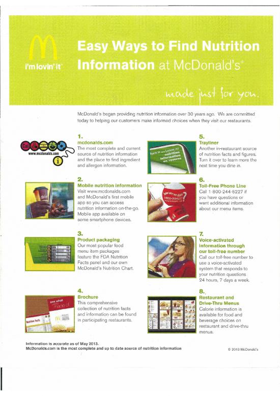 picture Nutrition Pdf 131146 | Mcdo Easy Ways